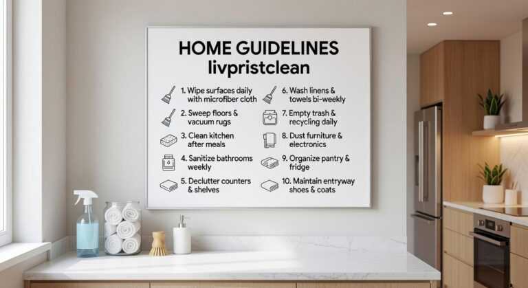 home guidelines livpristclean
